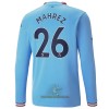 Officiële Voetbalshirt Manchester City Mahrez 26 Thuis 2022-23 Lange Mouw - Heren